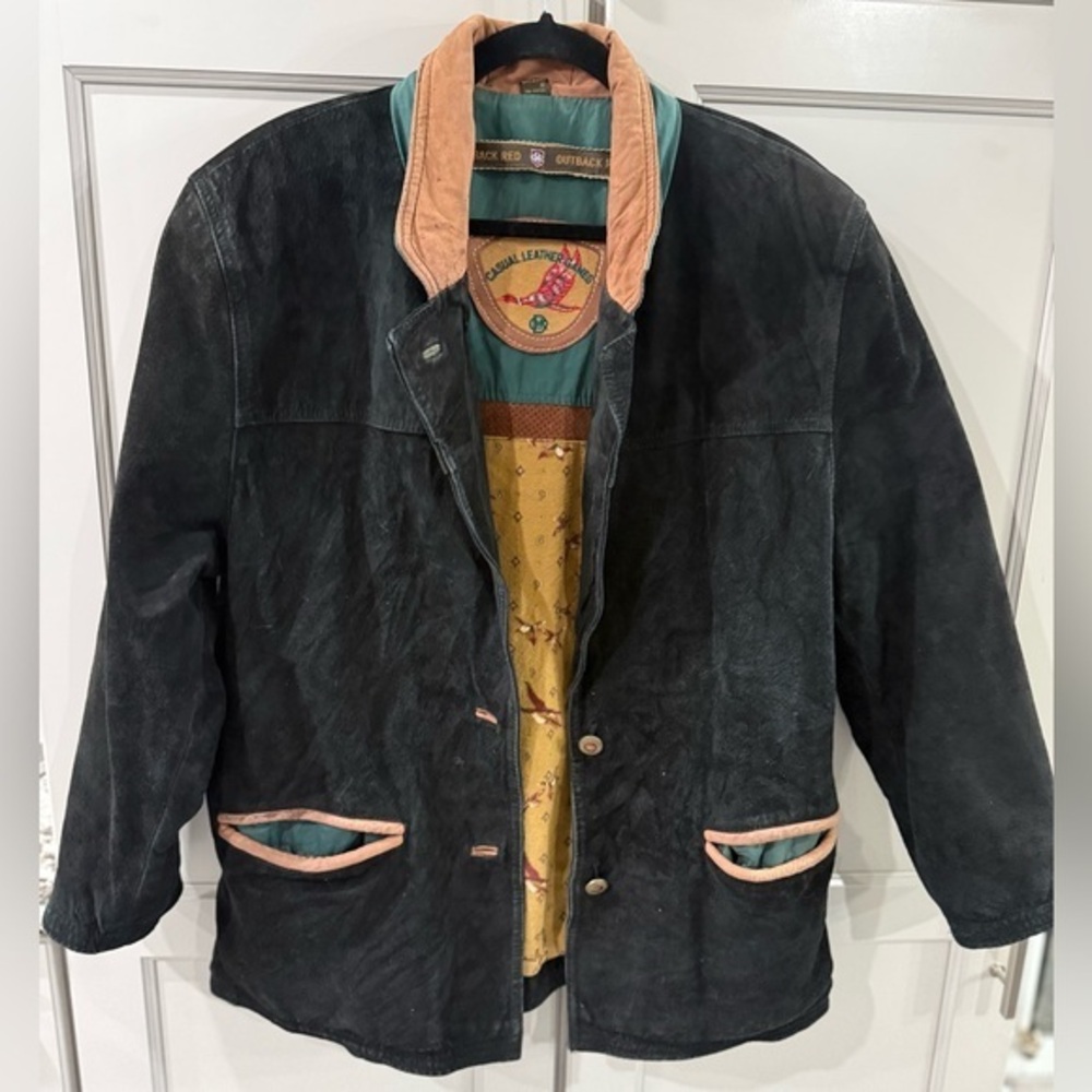 Vintage Outback Red Western Leather Jacket men’s size S